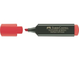 Marcador Faber-Castell Fluorescente Ref.48 Vermelho