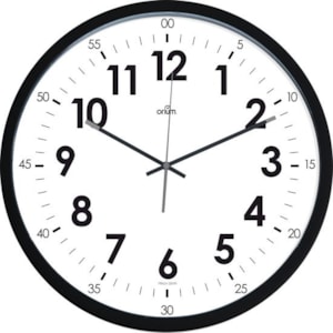 Relógio de Parede silencioso 40cm, Refª CE11251, preto