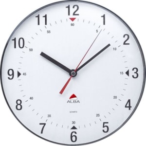 Relógio de Parede 25cm, Alba, RefªALHORCLAS , preto