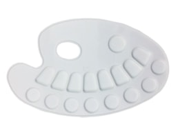 Paletas Plastica, Oval c/17 cavidades 24,5X15cm