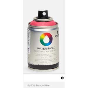 Tinta Spray MTN WB, 100 ml, RV9010, Branco Titan.