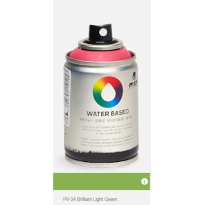 Tinta Spray MTN WB, 100 ml, RV0034, Verde Cl. Brilhante