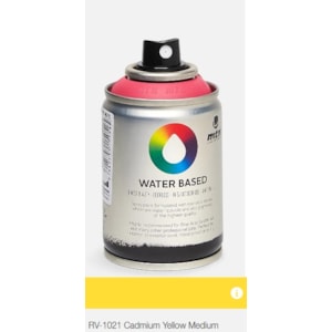 Tinta Spray MTN WB, 100 ml, RV1021, Amarelo Cadmium