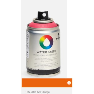 Tinta Spray MTN WB, 100 ml, RV2004, Laranja