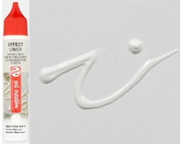 Tinta relevo Art  Creation,  Effect Liner, 28ml, Branco Puro