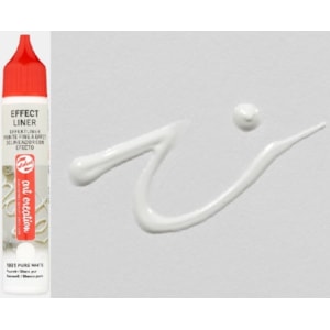Tinta relevo Art  Creation,  Effect Liner, 28ml, Branco Puro