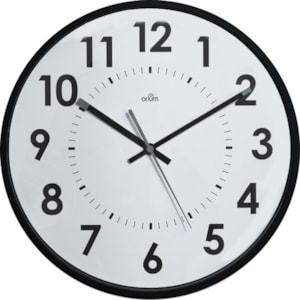 Relógio de Parede analógico c/ 30cm, Refª CE1124X, preto
