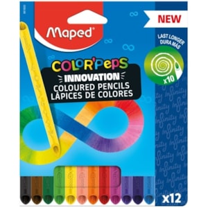 Lápis Cor Maped, Infinity refª993329, Exp. c/ 24X 12 cores