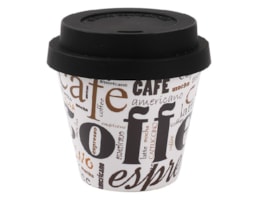 Copo de café, 90ml, c/tampa, RPET, ID5125, Espresso