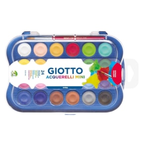 Aguarela Giotto, 23mm, mini, Ref.352600, caixa c/24 + Pincel