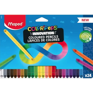 Lápis Cor Maped color peps, Infinity refª861601, 24 cores