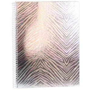 Caderno A4 Ancor, Esp. C/D, 80F./90g. B`log Pink Zebra, Quad