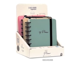 Caderno Ingeniox A5, My Planner 240Pg/100g. capa PP Exp 4 un