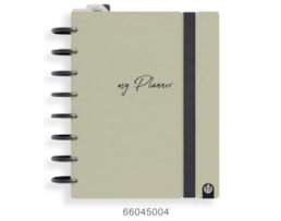 Caderno Ingeniox A5, My Planner 240Pag/100g. capa PP, Beje