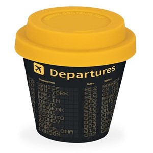 Copo de café, 90ml, c/tampa, RPET, ID5132, Departure