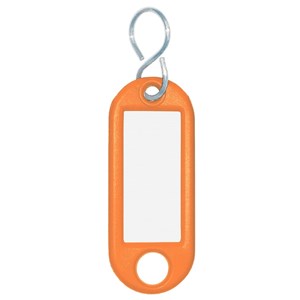 Porta Chaves c/gancho e Etiquetas Plástica, laranja