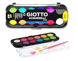 Aguarela Giotto, Fluo, 30mm, Ref.351400, caixa c/12 + Pincel