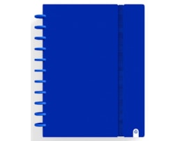 Caderno Ingeniox A4, 80Fls./100g. capa Foam, Azul Esc, Quad.