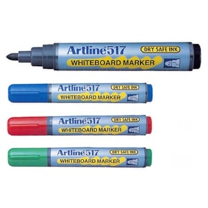 Marcador Artline Refª 517, Q. Branco, Preto