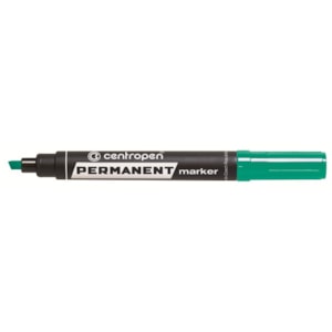 Marcador Centropen Permanente, Biselado Ref.8576, Verde