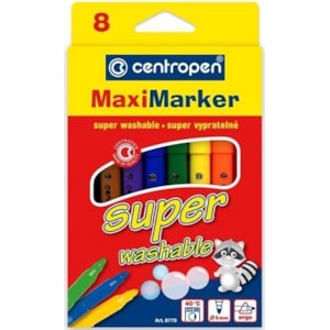 Marcador Centropen 8770 Maxi, c/ 8 cores