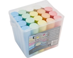 Giz Jumbo O`color, 6 cores, refª 1836, balde c/20 sort.