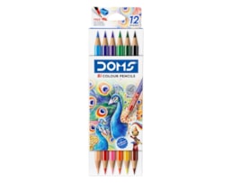 Lápis Cor Doms Bi-color Ref.80452 c/6 = 12 cores