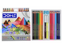 Lápis Cor Doms Mega Triangular Ref.80443 c/12  cores