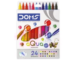 Marcador Doms, Ref 80611, aguarelável, cx. cartão c/24 cores
