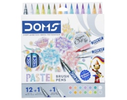 Marcador Doms, Ref 80620, p. pincel, cx. cartão c/14 cores