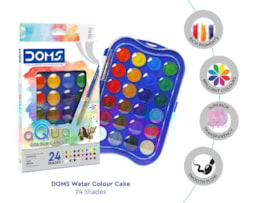 Aguarela Doms, 23mm, mini, Ref.80553, caixa c/24 + Pincel