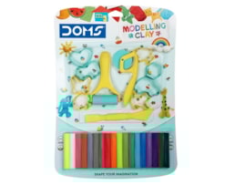Plasticina Doms Ref: 80574,  c/225grs, 18 cores + moldes