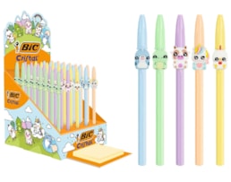 Esferográfica Bic cristal Pastel, Figurin, c/40, escrita az.