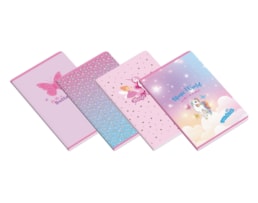 Caderno A4 Agraf. PP, Ambar, 48f./90g, Magic World, Paut