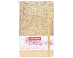 Bloco Sketch Artcreation, 13X21cm, 80f/140g Glitter Ouro