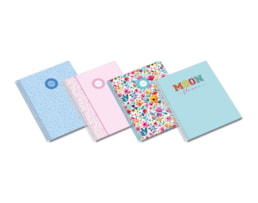 Caderno A5 Ambar Esp. C/D 80F/100g. Teen Moonflower-26, Paut