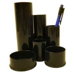 Porta Lapis Fapi plástico c/5 dep. Refª 200, preto