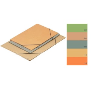 Pasta c/ ab. e elásticos Roma Refª399, A3, cart.350g, Am.