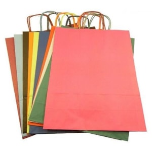 Saco c/ asa torcida 18X8X24cm Sortido, Emb. 10