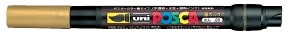 Marcador Uni Posca Pincel PCF-350, ouro