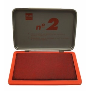 Almofada p/ Carimbo Plus  Nº 2  11x7cm, Vermelho