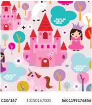 Papel Fantasia 70x100, Princesa, Emb. c/25 Fls., C10/167