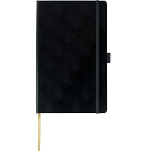 Caderno Notas C. Dura Refª26G2, 13X21cm, 120fls. Liso Preto