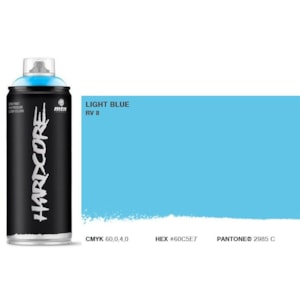 Tinta Spray MTN Hardcore, 400 ml, Azul Claro