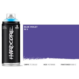 Tinta Spray MTN Hardcore, 400 ml, Violeta Azulado