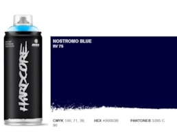 Tinta Spray MTN Hardcore, 400 ml, Azul  nostromo