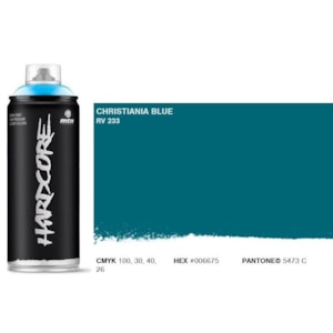 Tinta Spray MTN Hardcore, 400 ml, Azul christiania