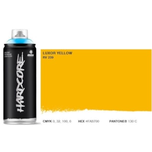 Tinta Spray MTN Hardcore, 400 ml, Amarelo luxor