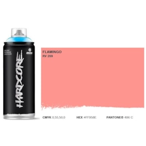 Tinta Spray MTN Hardcore, 400 ml, Flamingo