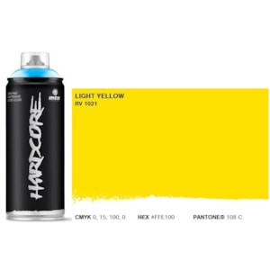 Tinta Spray MTN Hardcore, 400 ml, Amarelo claro